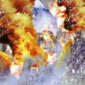 La forteresse des Skrall en feu