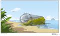Concept art d'un Canister Toa à terre